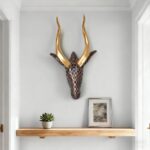 GIGICICI 13.7x5.5-Inch Antelope Head Wall Sculpture Modern Resin Animal Decor Ar... - Image 7
