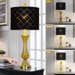 29" Gold Modern Table Lamps Set of 2, 3-Way Dimmable Touch Lamps for Nightstand ... - Image 4