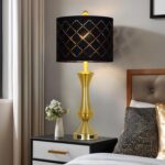 29" Gold Modern Table Lamps Set of 2, 3-Way Dimmable Touch Lamps for Nightstand ... - Image 7