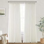 Linen Curtains 108 inch Length Custom Trained Pinch Pleat Curtains Light Filteri... - Image 5
