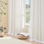 Linen Curtains 108 inch Length Custom Trained Pinch Pleat Curtains Light Filteri... - Image 9
