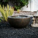 XBrand 19.8" W Round Sphere Water Fountain Indoor Outdoor with LED Light, Polyre... - Image 3