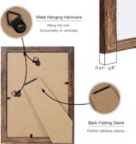 5x7 Picture Frame Set of 2, 5 x 7 Wood Photo Frames with Mat for 4x6, Natural Wo... - Image 6