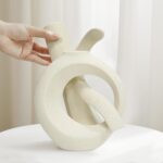 Assemble OK Ceramic Vase Set of 2 for Home Decor, Modern Boho Ins Style Matte Va... - Image 6