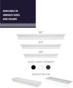 HIGH & MIGHTY Decorative 18" Floating Shelf Holds up to 15 lbs, Easy Tool-Free D... - Image 6