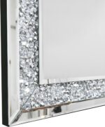 Crystal Crush Diamond Wall Mirror-47 x24 Silver Mirror, Gorgeous Rectangle Mirro... - Image 5