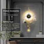 Decorative Gold Wall Clock, Large 27.5 Inch Modern Boho Silent Non-Ticking Batte... - Image 5