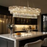34.3" L Modern Crystal Chandeliers for Dining Room 12 Lights Gold Chandelier Lar... - Image 5