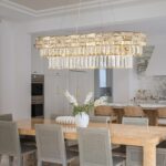 34.3" L Modern Crystal Chandeliers for Dining Room 12 Lights Gold Chandelier Lar... - Image 7