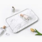 Yew & Tulip 14" x 8.5" Natural Marble Tray for Kitchen, Bathroom, Living Room – ... - Image 3