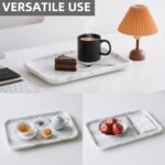 Yew & Tulip 14" x 8.5" Natural Marble Tray for Kitchen, Bathroom, Living Room – ... - Image 5