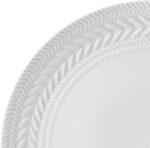 Pfaltzgraff Josephine 24-Piece Dinnerware Set, Porcelain Dish Set with Embossed ... - Image 4