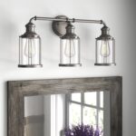 DESIGNERS FOUNTAIN Anson 3-Light Industrial Bathroom Vanity Light Fixture, Satin... - Image 3