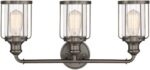 DESIGNERS FOUNTAIN Anson 3-Light Industrial Bathroom Vanity Light Fixture, Satin... - Image 6