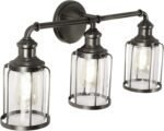 DESIGNERS FOUNTAIN Anson 3-Light Industrial Bathroom Vanity Light Fixture, Satin... - Image 10