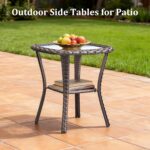 Luxury Outdoor Swivel Rocker Patio Chairs Set of 3, High Back Swivel Patio Chair... - Image 9