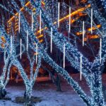LJLNION Meteor Shower Lights, 12 Inch Outdoor Icicle Christmas Lights, 8 Tubes 2... - Image 4