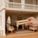 Toddmomy Mini Bench for Dollhouse, Miniature Wooden Bench Model 4 Inches Dollhou... - Image 3