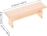 Toddmomy Mini Bench for Dollhouse, Miniature Wooden Bench Model 4 Inches Dollhou... - Image 6