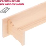 Toddmomy Mini Bench for Dollhouse, Miniature Wooden Bench Model 4 Inches Dollhou... - Image 8