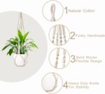1 Pack Macrame Plant Hanger,Hanging Plant Holder, Boho Home Decor Hanging Basket... - Image 5
