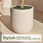 VeriNatural 10FT Artificial Black Olive Tree Indoor with White Planter – Tall Lu... - Image 9