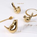 FANTESTICRYAN Small Birds Statues Gold Home Decor Modern Style Figurine Decorati... - Image 4