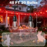 Outdoor String Lights Waterproof - 48FT Color Changing Led Outside Patio Light w... - Image 4