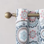 Sun Zero Nepal Global Medallion Print Blackout Grommet Curtain Panel, Stone, 40"... - Image 3