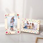 Lesnala 6Pcs Unfinished Wood Picture Frames with 4 Sheets Crystal Diamond Sticke... - Image 5