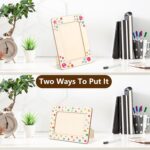 Lesnala 6Pcs Unfinished Wood Picture Frames with 4 Sheets Crystal Diamond Sticke... - Image 8