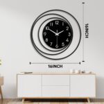 Dankeit 16inch Decorative Wall Clock, Silent Non-Ticking Quality Quartz Battery ... - Image 4