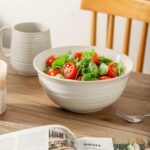 Serving Bowls Set of 2, 60 Ounce Ceramic Large Bowls, Deep Kitchen Bowls for Sal... - Image 7