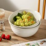 Serving Bowls Set of 2, 60 Ounce Ceramic Large Bowls, Deep Kitchen Bowls for Sal... - Image 8