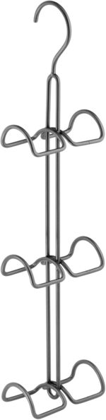 mDesign Metal Wire Over The Closet Rod Hanging Storage Organizer Hanger for Stor... - Image 5
