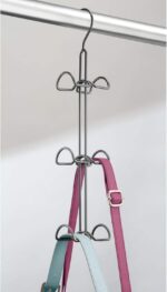 mDesign Metal Wire Over The Closet Rod Hanging Storage Organizer Hanger for Stor... - Image 6