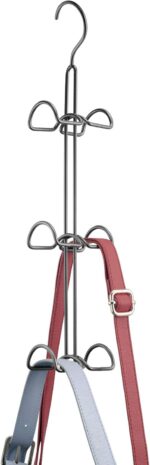 mDesign Metal Wire Over The Closet Rod Hanging Storage Organizer Hanger for Stor... - Image 8