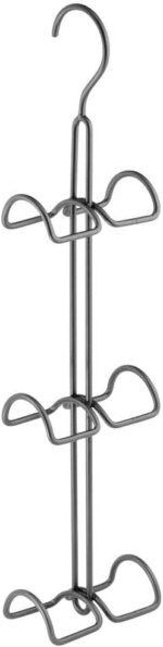 mDesign Metal Wire Over The Closet Rod Hanging Storage Organizer Hanger for Stor... - Image 9