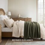 EVERGRACEHOME Chunky Chenille Knit Throw Blanket for Couch, Soft Luxurious Moss ... - Image 5