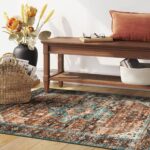 Moynesa Ultra-Thin Washable Vintage Area Rug - 3x5 Boho Non-Slip Entryway Rug Or... - Image 9