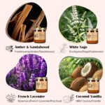 Soy Candles Set of 4, 9oz Natural Soy Wax Aromatherapy Candles, Home Scented Can... - Image 3