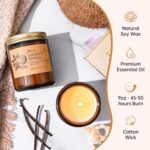 Soy Candles Set of 4, 9oz Natural Soy Wax Aromatherapy Candles, Home Scented Can... - Image 4