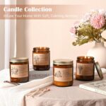 Soy Candles Set of 4, 9oz Natural Soy Wax Aromatherapy Candles, Home Scented Can... - Image 7