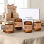 Soy Candles Set of 4, 9oz Natural Soy Wax Aromatherapy Candles, Home Scented Can... - Image 8