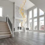 Luxury Dimmable Chandelier for High Ceiling, 15 Ring Modern Gold LED Foyer Light... - Image 8