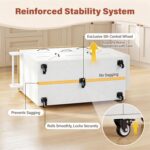 YESHOMY 56" Kitchen Island with Trash Can Storage, Drop Leaf Kitchen Island with... - Image 7