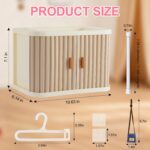 Foldable Doll Wardrobe Closet for Labubu Clothing - Double Sliding Door Stackabl... - Image 3
