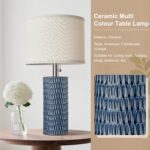 Reaketon 20.5" Modern Ceramic Table Lamps for Bedroom Set of 2, Bedside Lamps fo... - Image 7