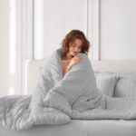 MUXHOMO 7 Pieces Queen Comforter Set, Seersucker Bed in a Bag Queen Size, All Se... - Image 8