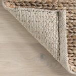 Nuloom Penelope Tan, 3' x 5', Hand-Braided, Wool & Cotton, Soft and Textured, Hi... - Image 4